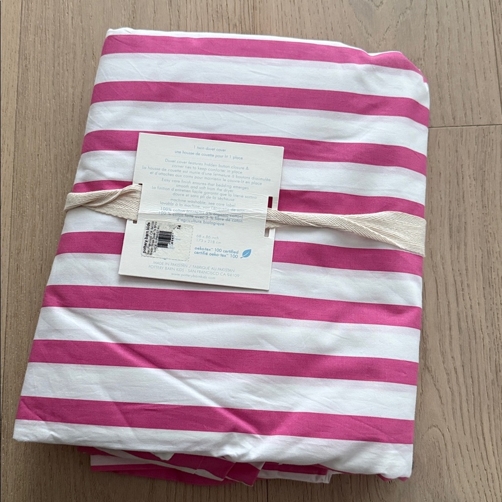 Pottery Barn Kids Breton Stripe Duvet Cover Twin - Picture 2 of 4